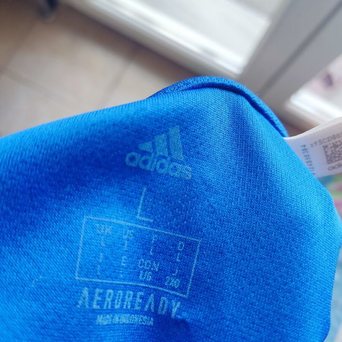 Adidas Aeroready T-shirt like new, blue, size L