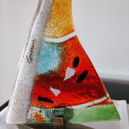 Eratini Handmade Lantern from Cast Glass like New