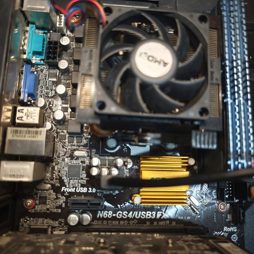 Motherboard with processor and memory like new