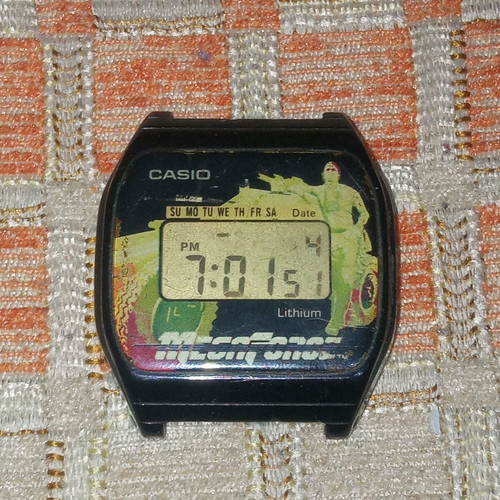 Casio F-10 Megaforce watch used, rare and functional