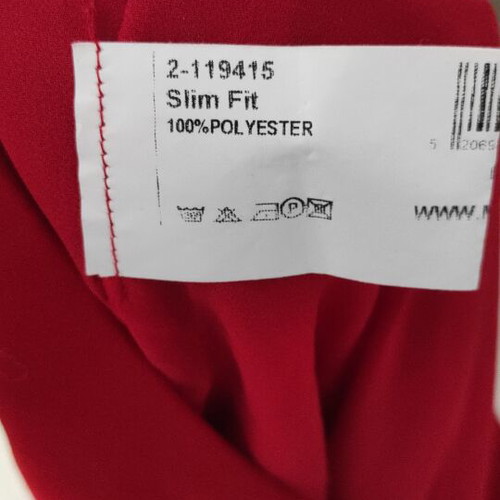 Red wide-leg pants Matis used with side zipper