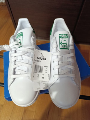 Adidas Stan Smith αθλητικά καινούργια, άσπρα και πράσινα, νούμερο 37.5