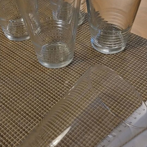 Large glasses like new, set of six from IKEA
