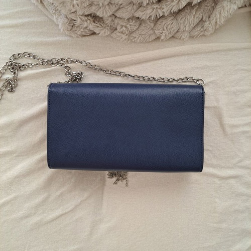 Valentino crossbody bag new, navy blue with detachable chain