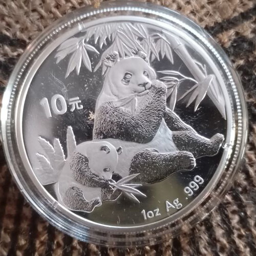 Chinese Panda Silver Coins 8 x 1 Troy Ounce Uncirculated