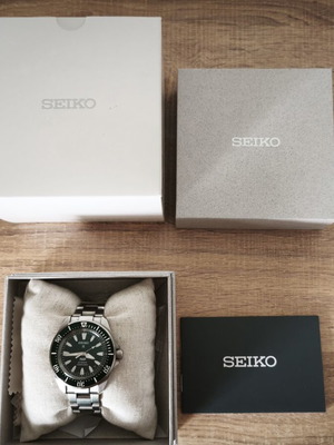 Seiko Samurai PADI Special Edition ανδρικό ρολόι σαν καινούργιο, πράσινο και ασημί