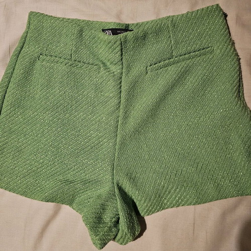 Zara set jacket with shorts like new, green