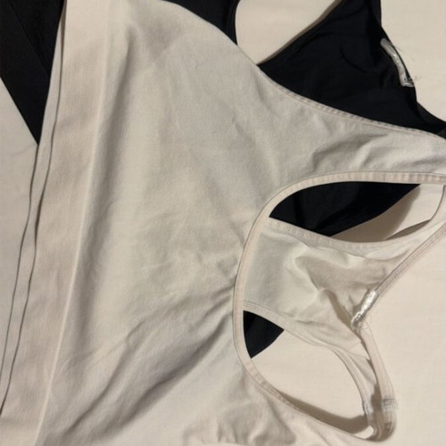 H&M Teen Girls' Bras Used, Wide Straps, Black and White, Set of 2