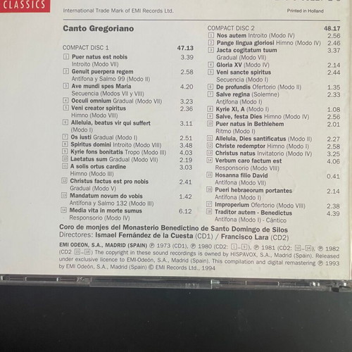 Canto Gregoriano 2CD used