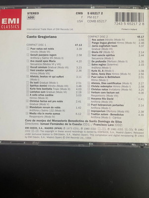 Canto Gregoriano 2CD used