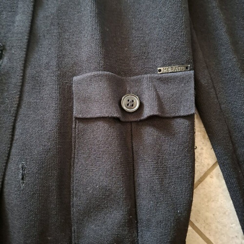 Antony Morato men's black knit cardigan, size Large