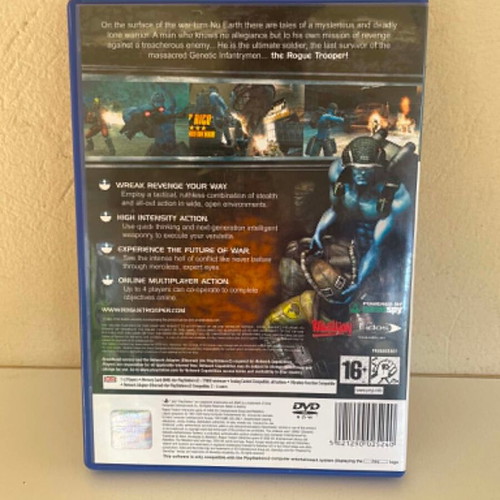 Rogue Trooper PlayStation 2 game used, complete with manual