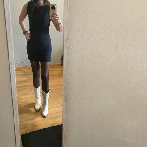 Mini dress black tight Bershka new, size S