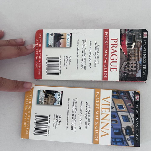 Pocket Travel Guides Prague and Vienna used, English