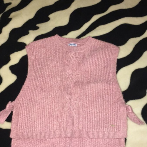Mayoral girls vest size 140 cm age 10 pink like new