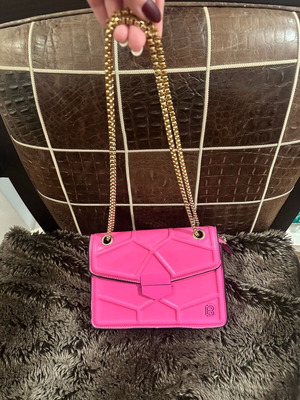 Дамска чанта със синджир Bag to Bag като ново, розова