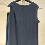 Blue dress and jacket set XL worn once, midi dress with zipper and satin lining