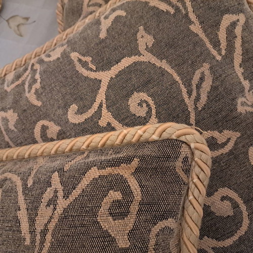 Lounge cushions new, pack of 6, 45×45 cm, satin embossed