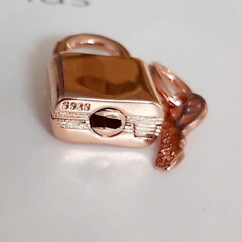 Pendant "Padlock with key" s925