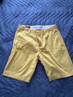 Polo Ralf Lauren chino shorts like new, yellow, size 34