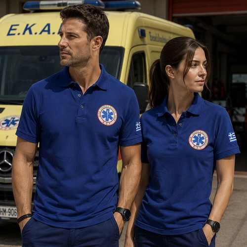 EKAB Polo Shirt new, unisex cotton Greek production