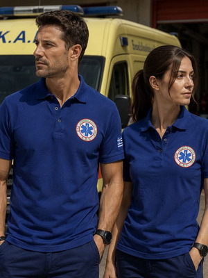 EKAB Polo Shirt new, unisex cotton Greek production