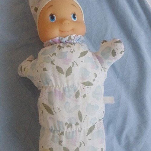 Vintage soft baby doll Gloworm style
