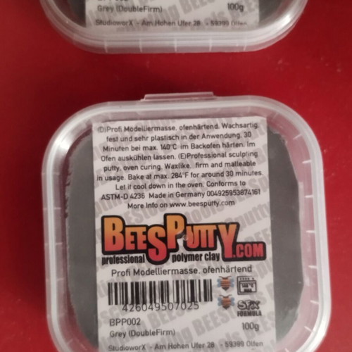 BeesPutty Small Sculpting Clay 2x100gr new, grey