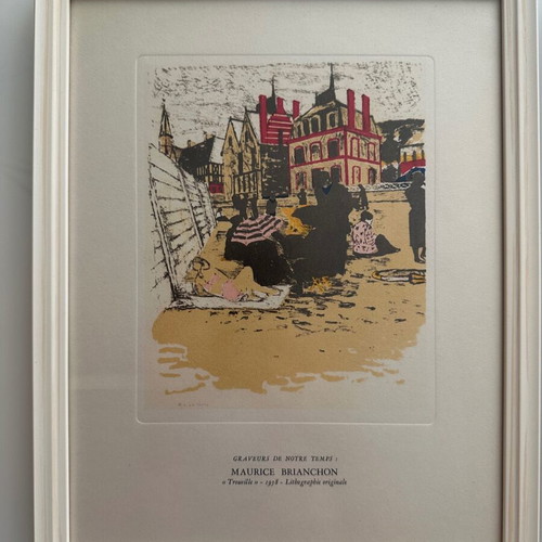 Set of 4 framed artworks by famous painters