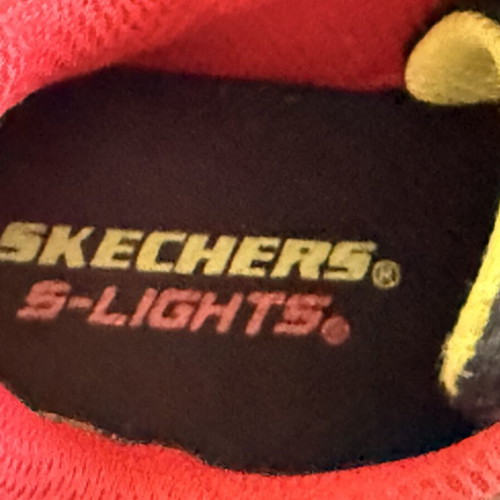 Skechers light-up sneakers size 25, multicolor