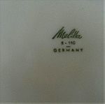  Κανάτα (καφετιέρα) και φίλτρο πορσελάνης Melitta coffee. Made in Germany, δεκαετίας'50