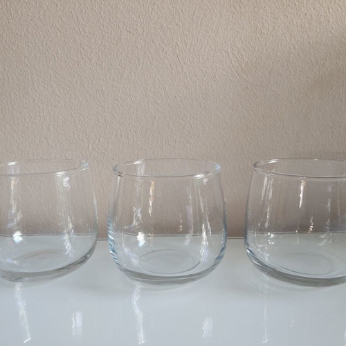 Glass jars set of 4, height 7cm, like new