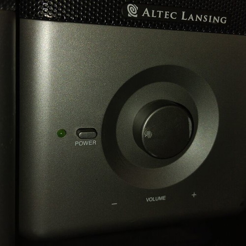 Altec Lansing computer speakers used with volume controls