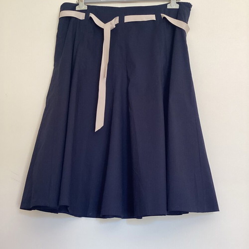Midi skirt with beige ribbon and vintage style, new