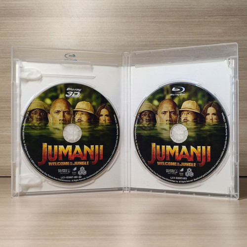 Jumanji Welcome to the Jungle Blu-Ray like new with Greek and Bulgarian subtitles 2D & 3D