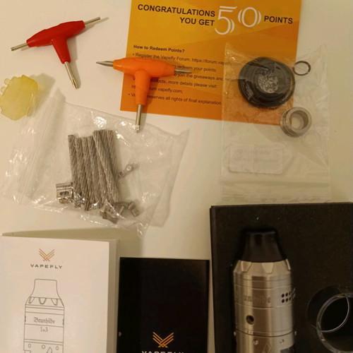 Vapefly Brunhilde 103 RTA atomizer and Thelema Quest 200W mod new