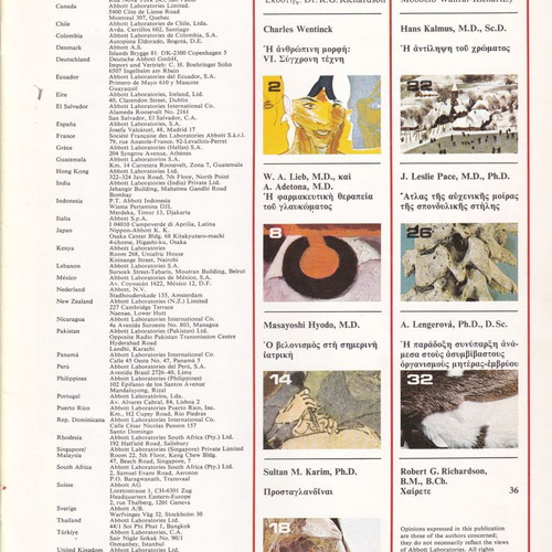 Abbott Abbottempo medical art magazine used, 9 issues 1969-1972