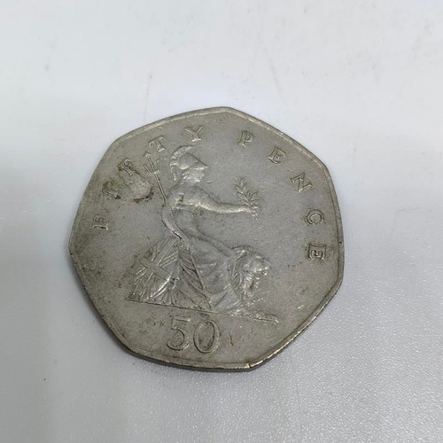 Collectible 1982 Britannia 50 Pence Coin like new