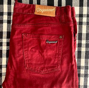 DSQUARED2 Colored jean RED Made in Italy Size 36