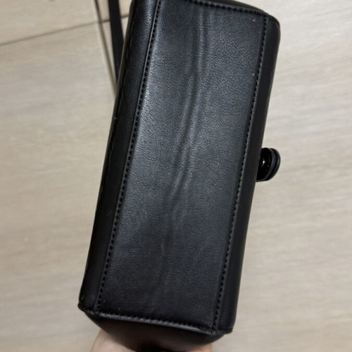Carpisa Crossbody Shoulder Black Mini Flap Bag Used