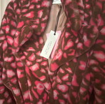 Fur coat new multicolor size small