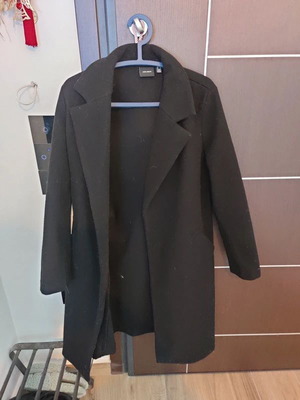 Vero Moda Черно Дълго Палто като ново