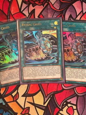 Ryzael Cross UR pack of 3 new cards 25LP-EN015
