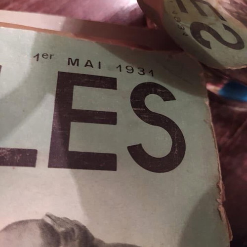 Prewar newspaper 'LE -ANNALES' used, set of 5