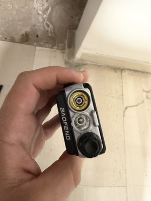 Baofeng BF-UVB2 Plus wireless communication device used