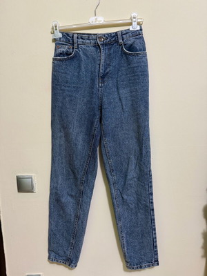 Bershka high-waist jeans like new, blue, size S
