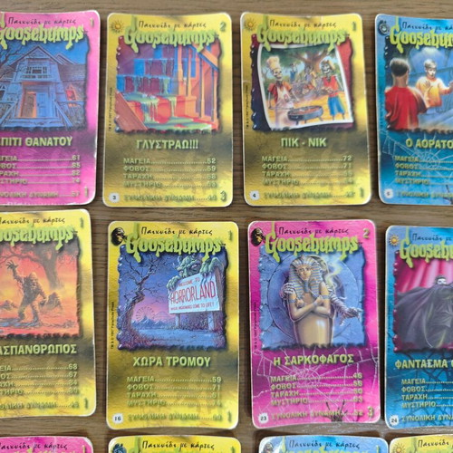 Goosebumps cards used, pack of 30