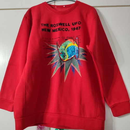 Red sweatshirt size One Size, like new