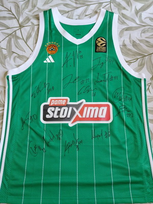 Adidas Panathinaikos AKTOR signed jersey Legacy In Stripes XL new