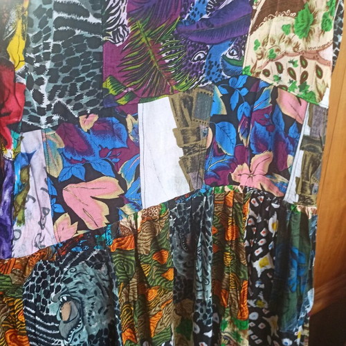 Patchwork dresses one size made of 100% viscose, new